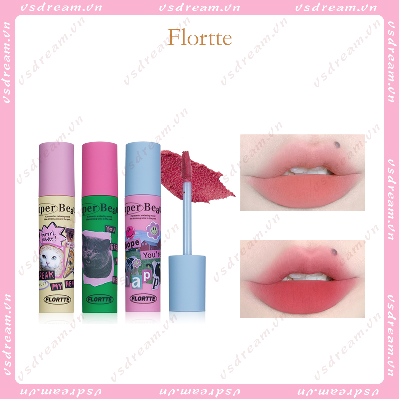 FLORTTE ลิปครีมเมเลีย ไม่เหนียวติดง่าย ลิปโคลน เนื้อบางเบา ปกปิดริมฝีปาก