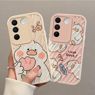 เคส Vivo V27 5G เคสโทรศัพท์มือถือ แบบนิ่ม ลายการ์ตูนคลื่นน้ํา ป้องกันกล้อง สําหรับ Vivo V27 5G / Vivo V27 Pro 5G