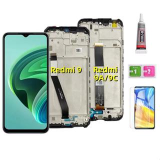 หน้าจอแสดงผล LCD พร้อมกรอบ แบบเปลี่ยน สําหรับ Redmi 9 Redmi 9A 9C