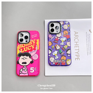 Casetify เคสโทรศัพท์มือถือ ลายสนูปปี้ แต่งกลิตเตอร์ สําหรับ iPhone 14ProMax 13Pro 13 11 12Promax 13Promax 11 12 13 14