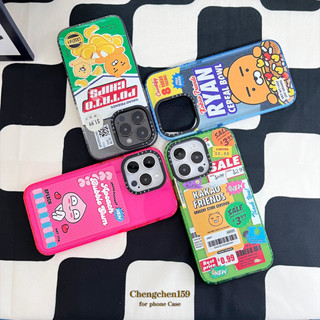 Casetify เคสโทรศัพท์มือถือ ลายหมี แต่งกลิตเตอร์ สําหรับ Iphone 14ProMax 13Pro 13 11 12Promax 13Promax 11 12 13 14