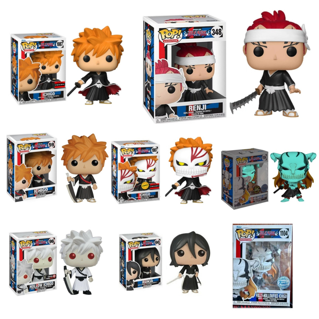 Funko Pop Anime: Bleach - Ichigo Rukia Hollow Ichigo Fully-Hollowfied Ichigo Ryji Action Figure ของเ