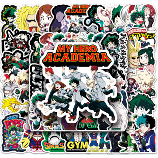 สติกเกอร์ ลาย My Hero Academia กันน้ํา แบบสร้างสรรค์ สําหรับติดตกแต่งรถยนต์ DIY จํานวน 54 ชิ้น