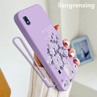 เคสโทรศัพท์มือถือ ซิลิโคนนิ่ม กันกระแทก ลายดอกไม้ สําหรับ SAMSUNG A10 YTYHH01