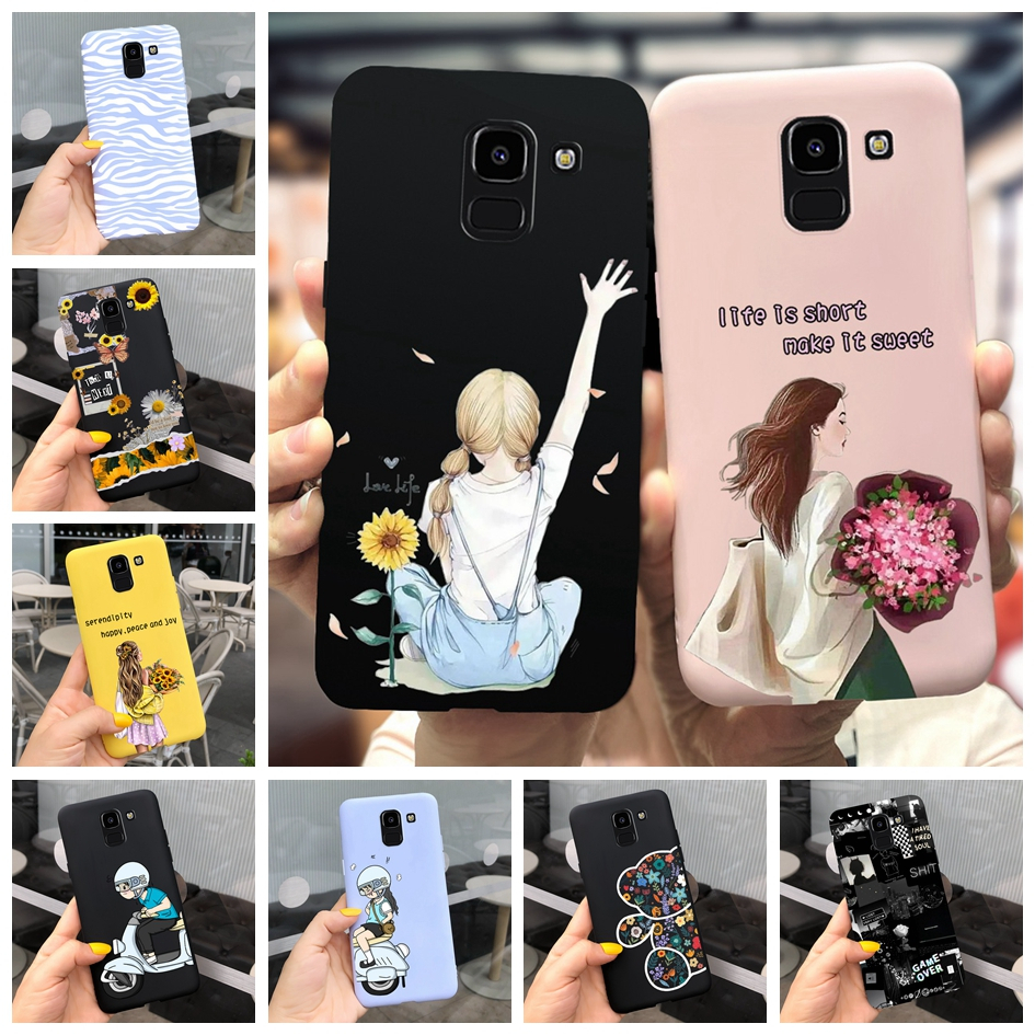 เคสโทรศัพท์มือถือ ซิลิโคนนิ่ม บาง ลายเด็กผู้หญิงสวย สําหรับ Samsung Galaxy J6 Plus 2018 J6+ J610F J6 2018 J6Plus
