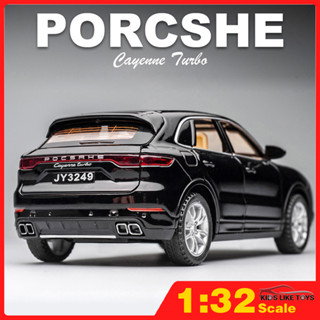 Klt โมเดลรถยนต์ Porsche Cayenne 1:32 ของเล่นสําหรับเด็กผู้ชาย