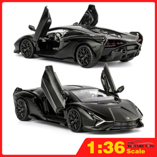 Klt RMZ CITY 1:36 Lamborghini SIAN / Aventador / Huracan / Bat โมเดลรถยนต์ โลหะผสม ของเล่นสําหรับเด็กผู้ชาย