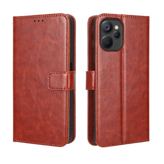 Realme 10T 5G เคส Holder Stand Case Realme 10T 5G Case เคสฝาพับ Wallet PU Leather Back Cover