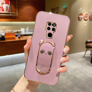 เคสโทรศัพท์มือถือชุบไฟฟ้า ขอบตรง ลายแพนด้าสามมิติ สําหรับ Huawei mate 10 Huawei mate 10pro Huawei mate20 Huawei mate20X Huawei mate20pro