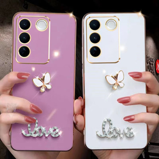 เคส Vivo V27 5G เคส Vivo V27Pro 5G เคส Vivo V25 V25E V23E V25 Pro V27E Y76 Y35 V21E V21 Y33S Y21 T1X V25E V25 Pro V25 5G เคสโทรศัพท์มือถือ กันตก ป้องกันกล้อง สไตล์สาวหวาน สําหรับ