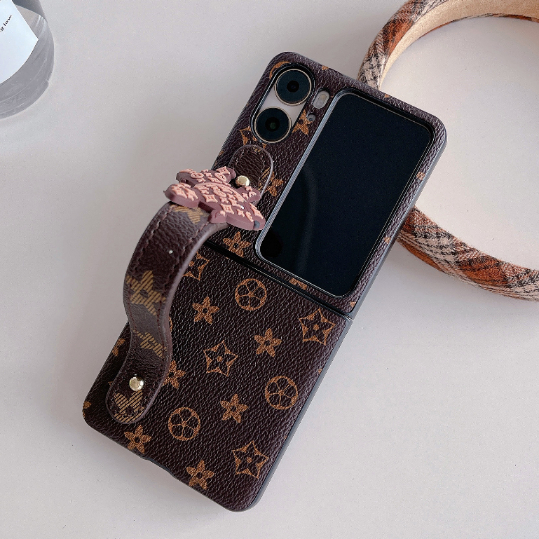 เคส Case for OPPO Find N2 N3 Flip เคสโทรศัพท์มือถือหนัง PU ฝาพับ พร้อมสายคล้องข้อมือ และสายคล้องข้อมือ สําหรับ Fold Case Flip Cover PU Leather With Bracelet Wristband Strap Lanyard Belt Mobile Phone Cover Casing ซองมือถือ