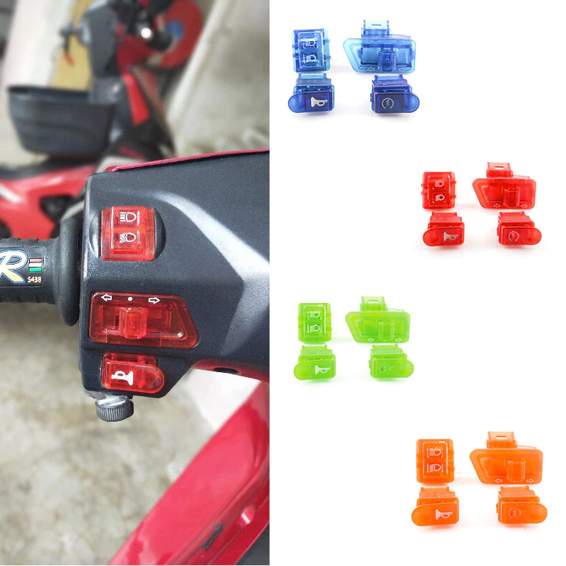 4 ชิ้น/เซ็ตรถจักรยานยนต์ HONDA WAVE 125S/X/ULTIMO/WAVE 100R หัวแตร Dimmer ไฟเลี้ยว Starter สวิตช์เดี่ยว