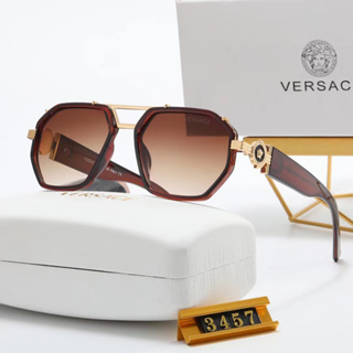 Versace แว่นตากันแดด แบรนด์หรู สไตล์เรโทร คลาสสิก แฟชั่นสําหรับผู้ชาย และผู้หญิง 2023