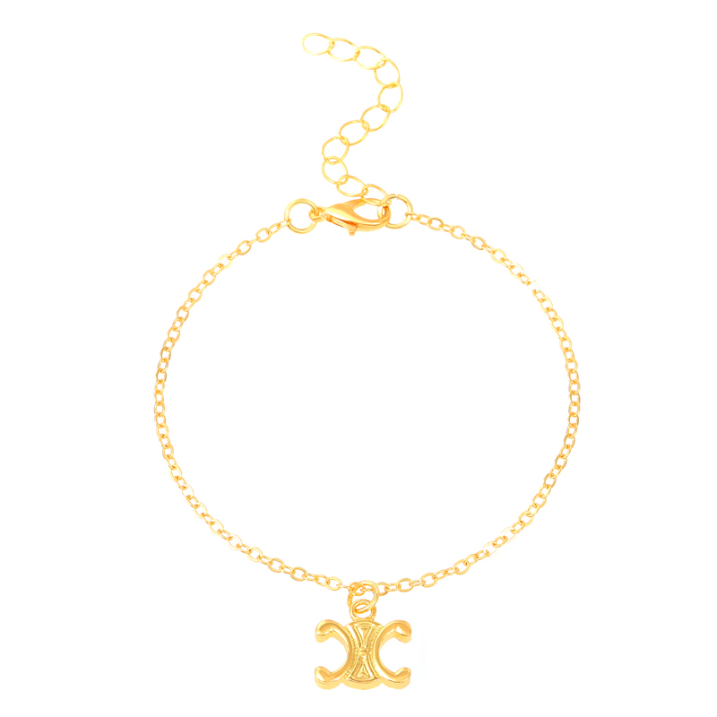 สร้อยคอโลหะ จี้ตัวอักษร สีทอง สไตล์เกาหลี ของขวัญแฟชั่น สําหรับผู้หญิง - รูปที่ 6