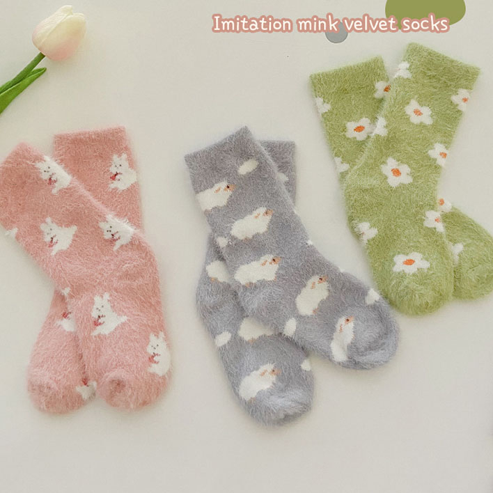 3 คู่/ล็อตเด็กถุงเท้าขนแกะ Warm Boys Girls Thicken ถุงเท้าเด็ก 1-8Y ฤดูหนาวถุงเท้าผ้าฝ้าย SW247