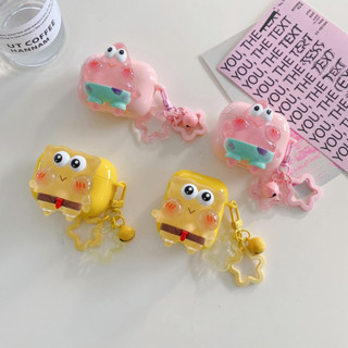 เคสหูฟัง ลายการ์ตูน Spongebob Patrick น่ารัก สําหรับ airpods pro gen 2 1 2 pro 3