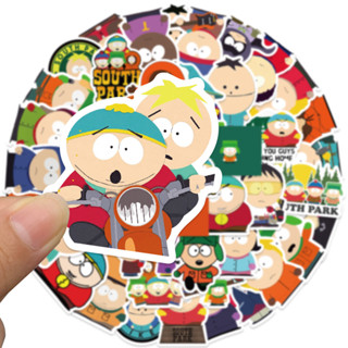 สติกเกอร์ PVC ลายกราฟฟิตี้ แอนิเมชั่น SouthPark สําหรับติดตกแต่งตู้เย็น กีตาร์ แล็ปท็อป รถจักรยานยนต์ กระเป๋าเดินทาง สเก็ตบอร์ด 50 ชิ้น