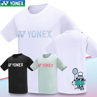 Yonex เสื้อยืดแบดมินตัน แห้งเร็ว และระบายอากาศ สําหรับอาหาร แบดมินตัน