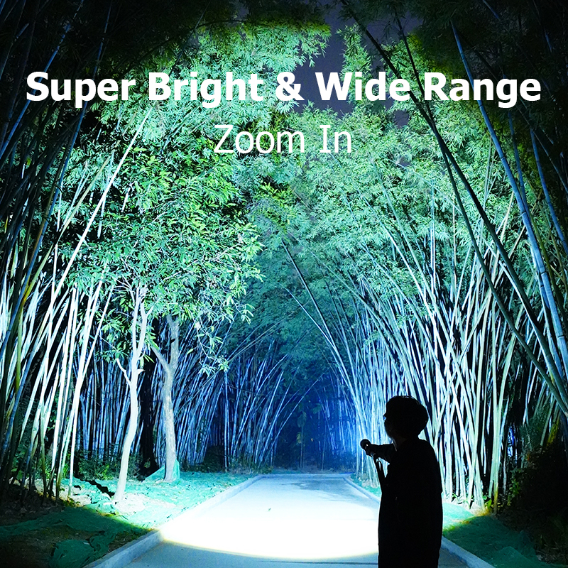 Smilingshark SD5209 ไฟฉาย led M77 4500lumens Type-C ซูมได้ 7 โหมด กันน้ํา สําหรับตั้งแคมป์ เดินป่า ล่าสัตว์ ทํางาน ราคา ถูกที่สุด ดีลบีเคเค แกลเลอรีภาพที่ 3