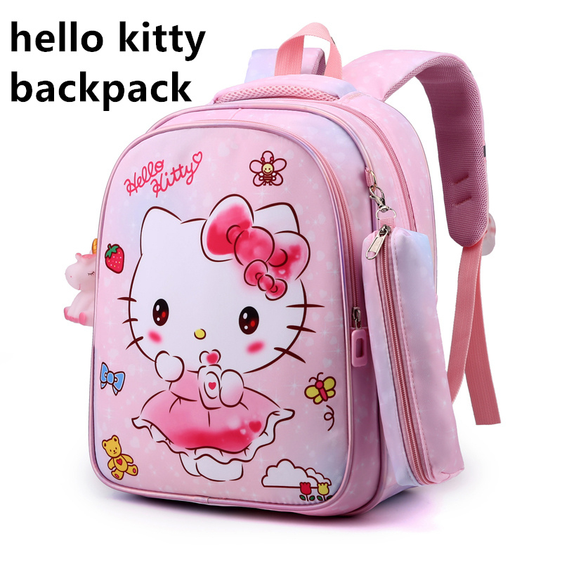 กระเป๋าเป้ Hello Kitty สําหรับผู้หญิงและนักเรียน ออกแบบโดยSpider-Manและนางเงือก