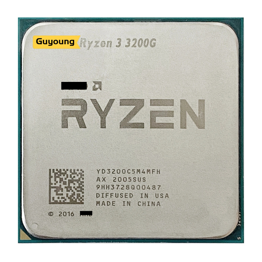 YZX Ryzen 3 3200G R3 3200G YD3200C5M4MFH ซ็อกเก็ต AM4 CPU โปรเซสเซอร์ 3.6 GHz Quad-Core Quad-Thread 