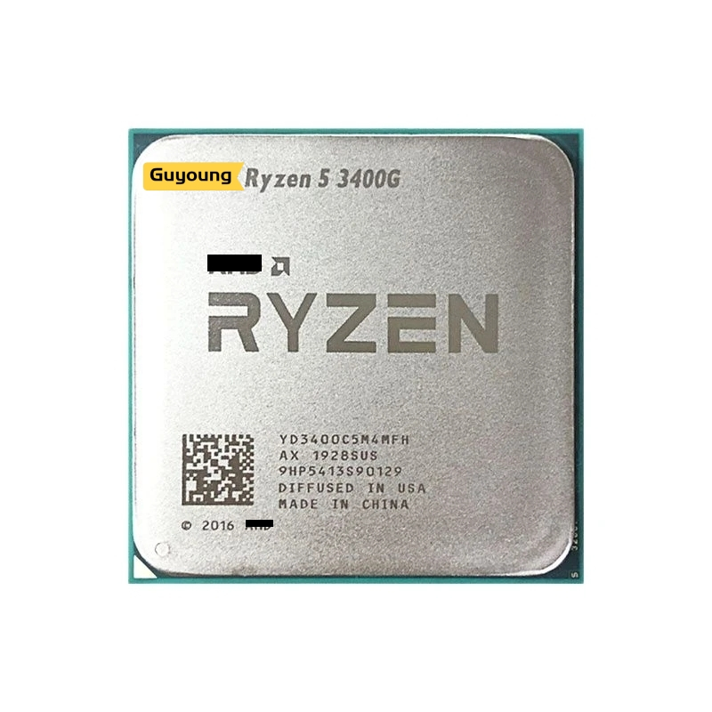 โปรเซสเซอร์ CPU YZX Ryzen 5 3400G R5 3400G YD3400C5M4MFH ซ็อกเก็ต AM4 3.7 GHz ใช้แบบ Quad-Core แปดเธ