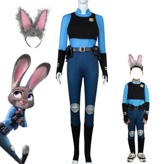 ชุดคอสเพลย์ ชุดยูนิฟอร์มตํารวจ เสื้อกั๊ก กางเกง Zootopia Zootropolis Judith Laverne 2022 สําหรับปาร์ตี้ฮาโลวีน