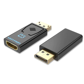 Vention อะแดปเตอร์ DP เป็น HDMI 4K Gold Plated DisplayPort เป็น HDMI 1080P สําหรับแล็ปท็อป