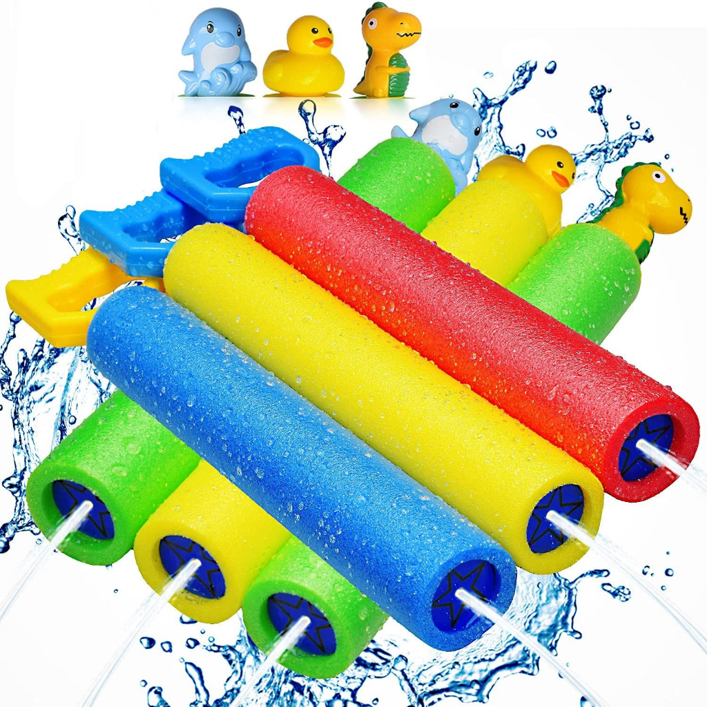 Water Launcher เด็กฤดูร้อน EVA โฟม Squirt ของเล่นชายหาดสเปรย์น้ําของเล่นเด็กเกมกลางแจ้งน้ําชายหาดของเล่นของขวัญ (สีสุ่ม)