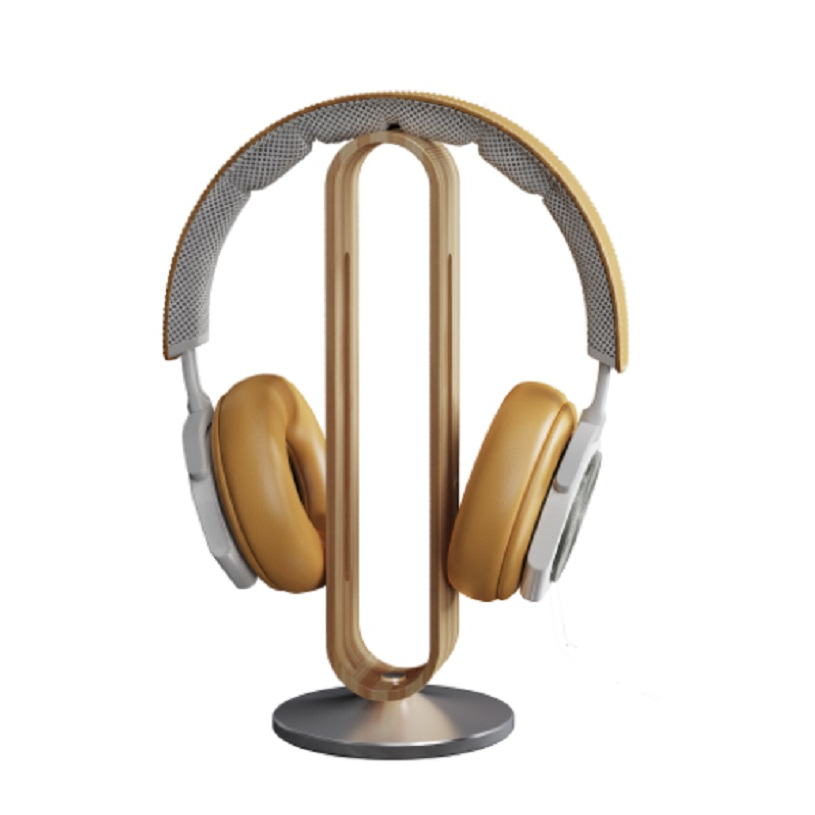 ใหม่ ที่คาดศีรษะ หูฟัง ชุดหูฟัง ไม้ไผ่ ขาตั้งไม้ สําหรับ B&O PC เกมมิ่ง หูฟัง ที่วางหูฟัง