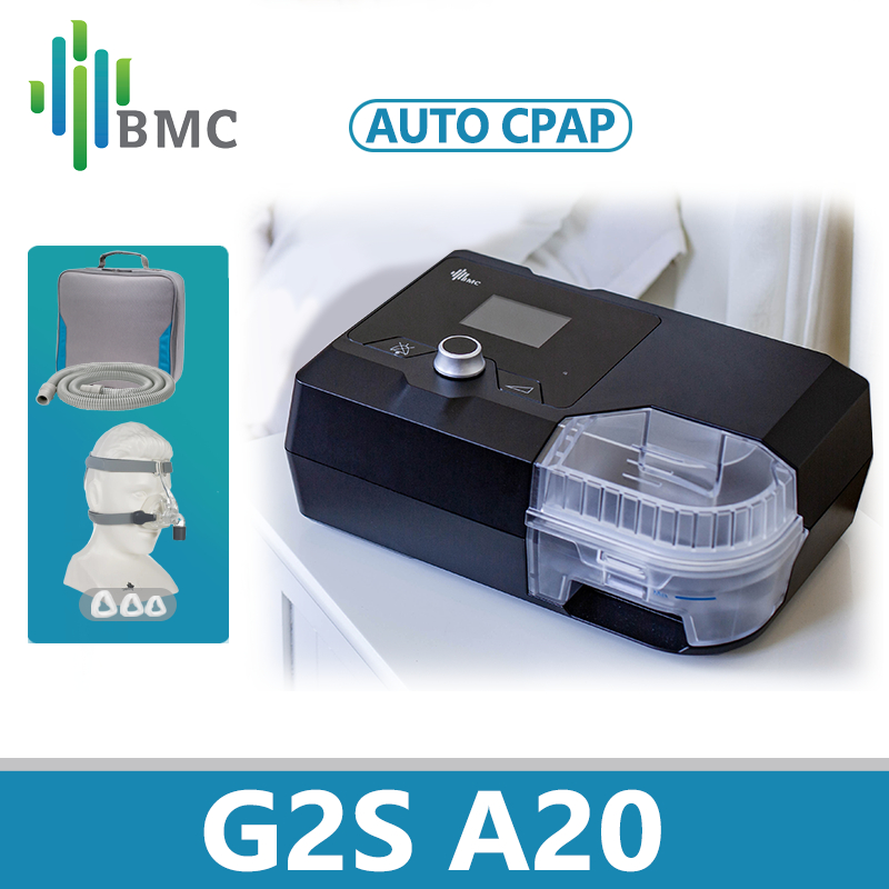 เครื่อง CPAP อัตโนมัติ BMC G2S A20 พร้อมหน้ากาก และท่อ สําหรับนอนหลับ