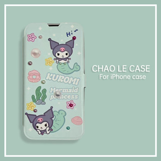 เคสหนังพลิกกันกระแทกสำหรับ iphone 14 pro 13 Pro max กรอบ TPU กันกระแทก iphone 12 Pro 11 การ์ตูนอะนิเมะเคสโทรศัพท์น่ารัก