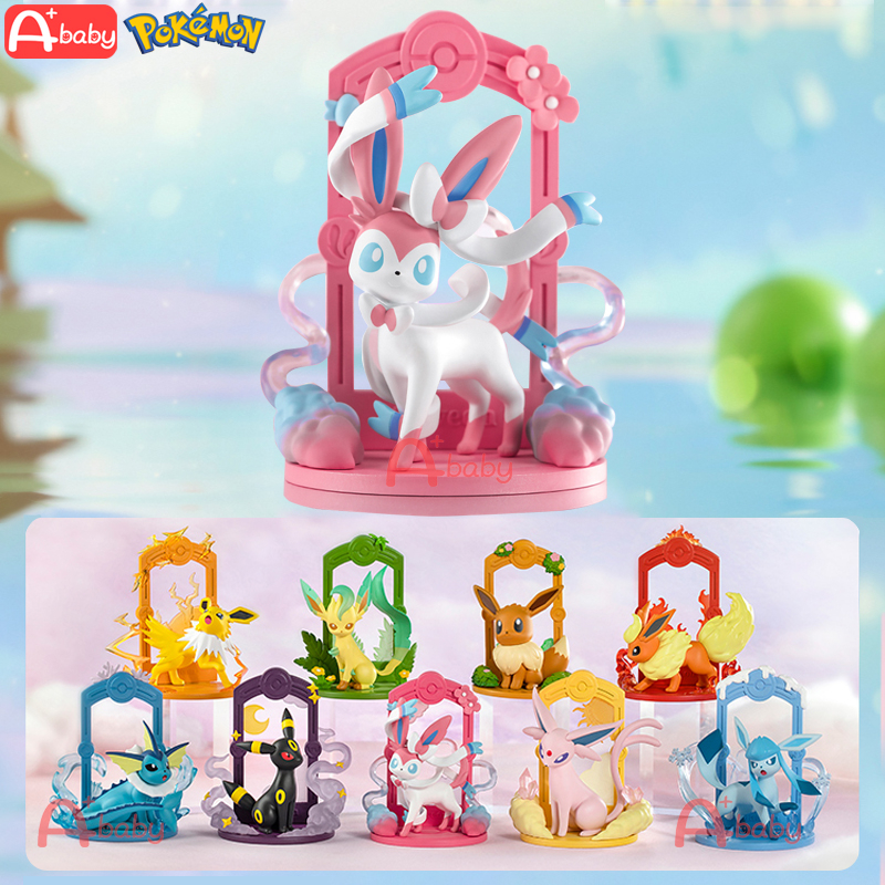 9Pcs Pokemon กล่องสุ่มโปเกม่อน (Eevee/Sylveon/Umbreon/Espeon/Glaceon/Leafeon/Flareon/Jolteon/Vaporeo