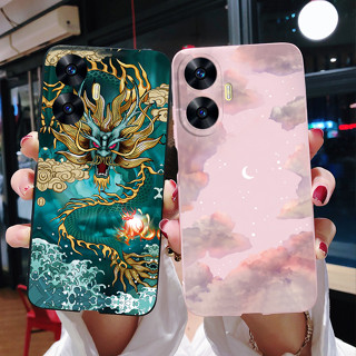 เคสซิลิโคนนิ่ม ลายมังกร สําหรับ Realme C55 2023 RealmeC55 C55 nfc C 55 RMX3710