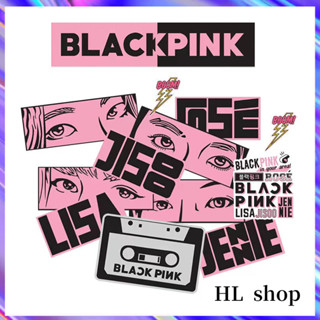 Hl BLACKPINKsticker สติกเกอร์กันน้ํา BLACKINK สติกเกอร์รถจักรยานยนต์ สติกเกอร์ตกแต่งรถ สติกเกอร์ตกแต่งรถ สติกเกอร์ตกแต่งหมวกกันน็อค สติกเกอร์ตัวถัง