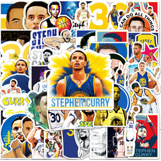 สติกเกอร์ NBA Stephen Curry DIY กันน้ํา แบบสร้างสรรค์ สําหรับติดตกแต่งรถยนต์ จํานวน 50 ชิ้น