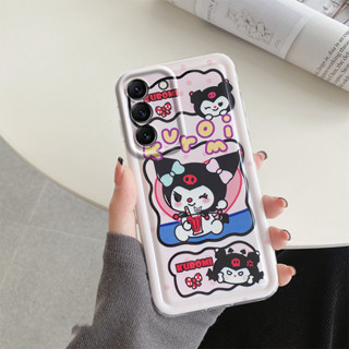 เคสโทรศัพท์มือถือ แบบนิ่ม ลายการ์ตูนหมี Sanrio Cinnamoroll Strawberry สําหรับ Samsung Galaxy A23 5G A13 5G A50 A30s A50s A21s S21 FE 5G A12 4G 5G