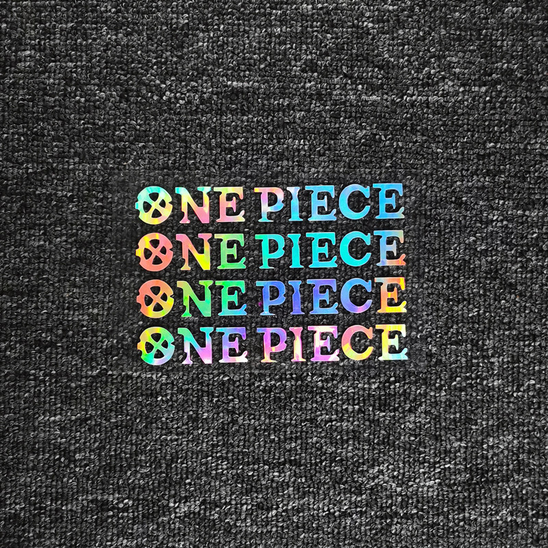 สติ๊กเกอร์ติดรถ ONE PIECE Luffy Anime สติ๊กเกอร์สะท้อนแสงสําหรับมือจับประตู Doorknob - รูปที่ 2