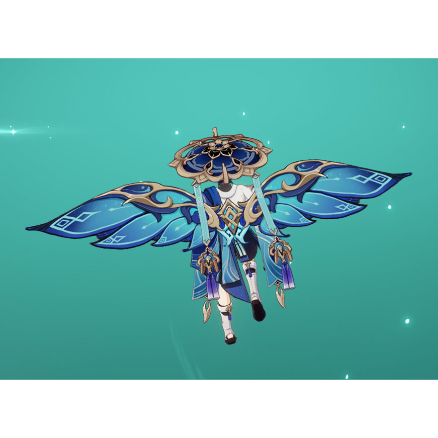 (สินค้าอย่างเป็นทางการ) โปสเตอร์ปีกลม ลาย Genshin impact Linkage PizzaHut treasure hunt trip, Bookma