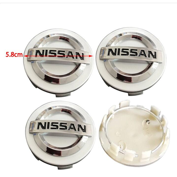 54 มม.58 มม.60 มม.รถศูนย์ล้อ Hub Caps ครอบคลุมหมวกสําหรับ Nissan Almera X-Trail Navara NP300 Grand livina Serena C27 Sentra N16