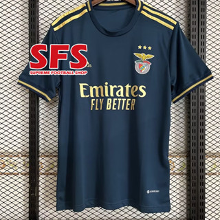 【SFS】 Benfica. คุณภาพสูง 23-24 เสื้อกีฬาฟุตบอล แขนสั้น ทรงหลวม ไซซ์ S-2XL