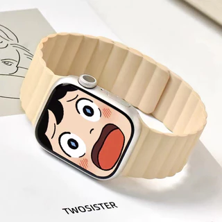 68 สีLiquid ซิลิโคนแม่เหล็กสําหรับ iwatch Series 11 10 9 S8 ultra 7 5 4 SE 6 3 2 1 คู่สีสร้อยข้อมือสําหรับ iwatch Band 46/49/41/45/44/40 มม.38 มม.42 มม.