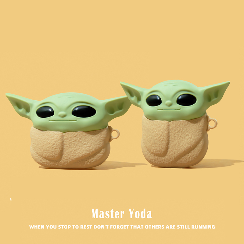 Yoda หูฟังไร้สายป้องกันกรณีสําหรับ AirPods 4 กรณีหูฟังป้องกันกรณี 2024 สไตล์ใหม่สําหรับ AirPodsPro2 หูฟังป้องกันกรณีใช้งานร่วมกับ AirPodsPro กรณี AirPods2gen กรณี