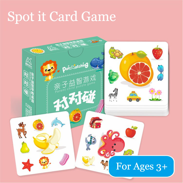 พร้อมส่ง เกมจับคู่การ์ดเกมคลาสสิก สําหรับเด็ก 3 ปี