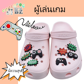 ใหม่ อุปกรณ์เสริม เกมสนุก Crocs Jibbitz Play Game Controller DIY อุปกรณ์เสริมรองเท้าแตะ Pvc ของขวัญ