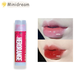 HERORANGE ลิปสติก ลิปบาล์ม เพิ่มความชุ่มชื้นให้ริมฝีปากLip Balm 6 สี  ให้ความชุ่มชื้น กันน้ํา ไม่ซีดจาง ติดทนนาน แก้ปากคล้ำ