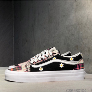 Vans OLD SKOOl รองเท้าลําลอง ข้อสั้น ลายสก๊อต ไซซ์ 36-44