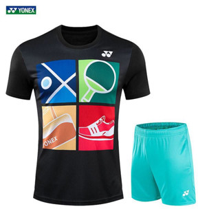 Yonex เสื้อยืดแบดมินตัน ระบายอากาศ แบบแห้งเร็ว สําหรับผู้ชาย และผู้หญิง 2023