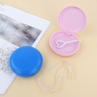 Retainer Case with Aligner Remover Tool, Vent Holes, Silicone Liner Protection Container for Disassembly of Oral Care