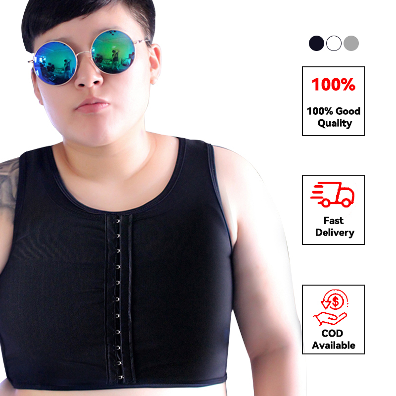 เสื้อครอปท็อป แต่งหัวเข็มขัด 3 แถว ระบายอากาศได้ดี สไตล์เลสเบี้ยน สําหรับผู้หญิง